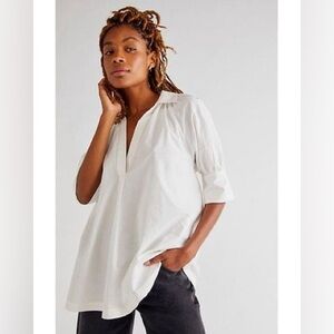 Free People Louie Tunic White